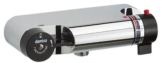 Damixa TMC Duscharmatur, Schwarz/Chrom